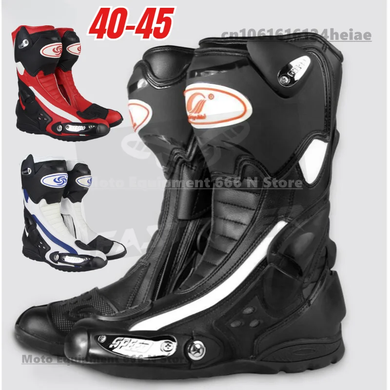 Мотоциклетная обувь Riding Tribe, ботинки для гонок по бездорожью, рыцарская мотоциклетная обувь с защитой от падения для мужчин B1002
Мотоциклетная обувь Riding Tribe, ботинки для гонок по бездорожью, рыцарская мотоциклетная обувь с защитой от падения для мужчин B1002