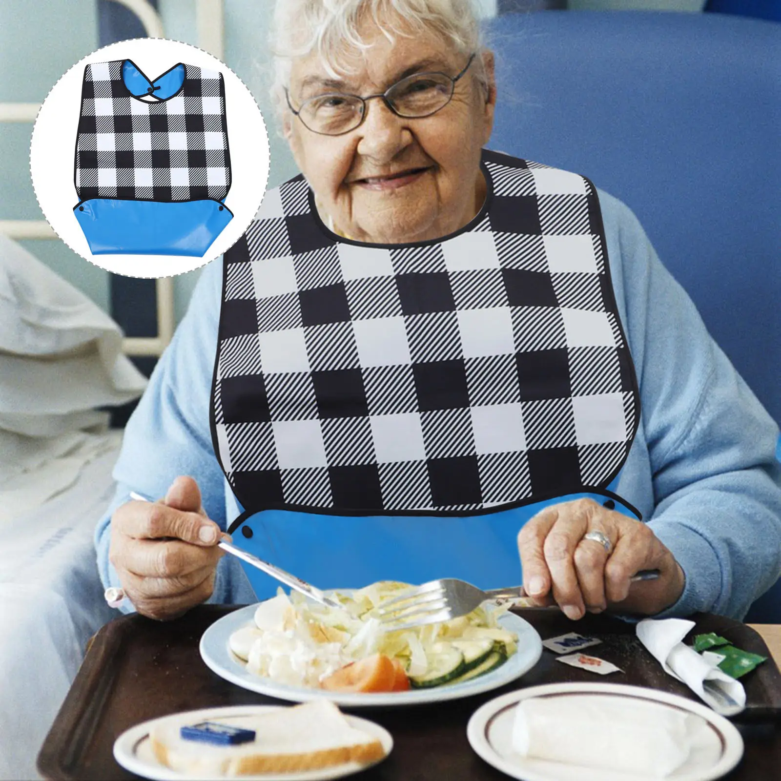 Adult Waterproof Leakproof Bib Reusable Washable Eating Bib Clothing Protector for Men Women Elderly Patients Meal Time
Adult Waterproof Leakproof Bib Reusable Washable Eating Bib Clothing Protector for Men Women Elderly Patients Meal Time