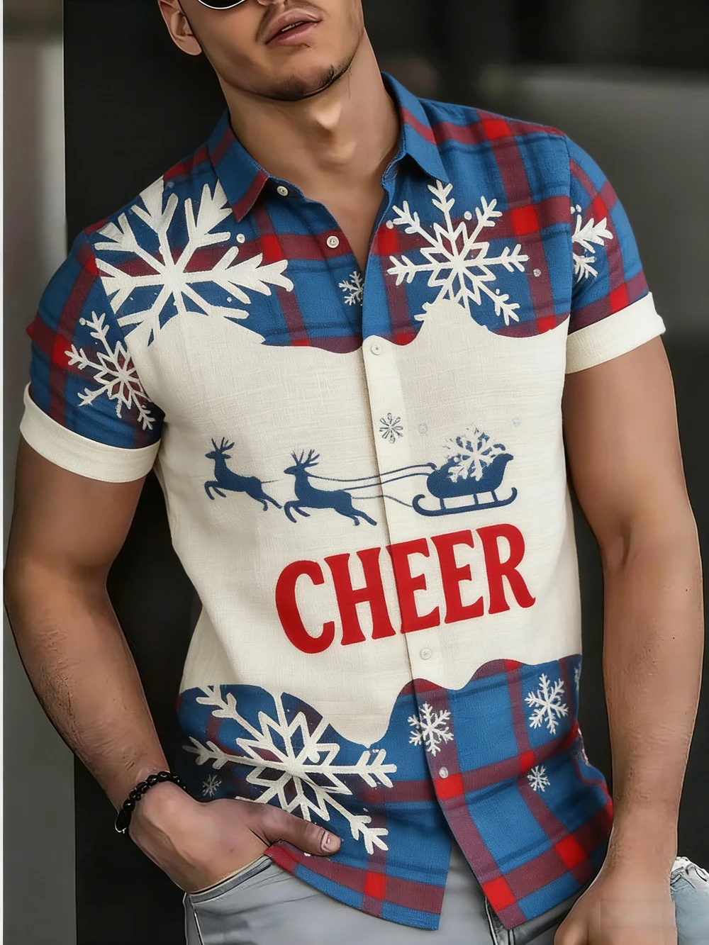 2026 Men's New Short-sleeved Linen Christmas Hat Plaid 3D Printed Shirt Hawaiian Casual Shirt Outdoor Party Clothes Men for You
2026 Men's New Short-sleeved Linen Christmas Hat Plaid 3D Printed Shirt Hawaiian Casual Shirt Outdoor Party Clothes Men for You