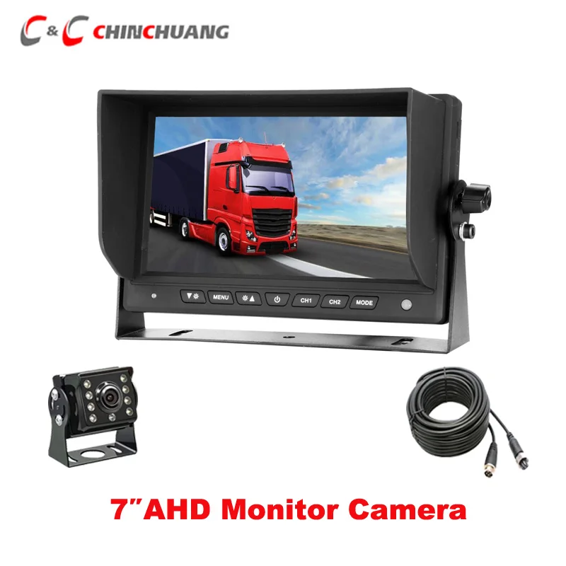 7" AHD Truck Bus Reverse Monitor with 8 Leds Car Rear View Backup Camera Night Vision + 15m Connecting Cable + Remote Control
7" AHD Truck Bus Reverse Monitor with 8 Leds Car Rear View Backup Camera Night Vision + 15m Connecting Cable + Remote Control