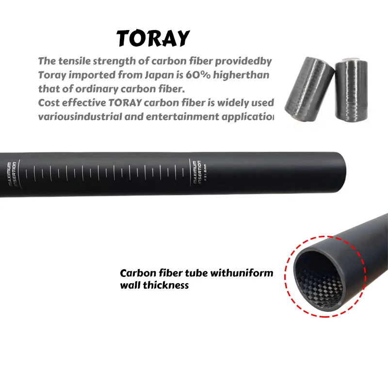 Matte Bike Seat Tube Carbon Fiber 27.2/30.8/31.6 * 350/400mm Mountain Road Seat Tube Carbon Fiber Seat Tube Bicycle Accessories
Matte Bike Seat Tube Carbon Fiber 27.2/30.8/31.6 * 350/400mm Mountain Road Seat Tube Carbon Fiber Seat Tube Bicycle Accessories