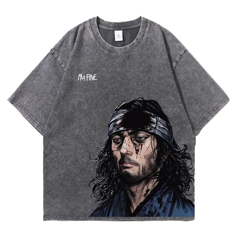 Аниме Vagabond Acid Wash футболки мужские винтажные стираные футболки Harajuku негабаритная хлопковая футболка хлопковая модная уличная одежда топ унисекс
Аниме Vagabond Acid Wash футболки мужские винтажные стираные футболки Harajuku негабаритная хлопковая футболка хлопковая модная уличная одежда топ унисекс