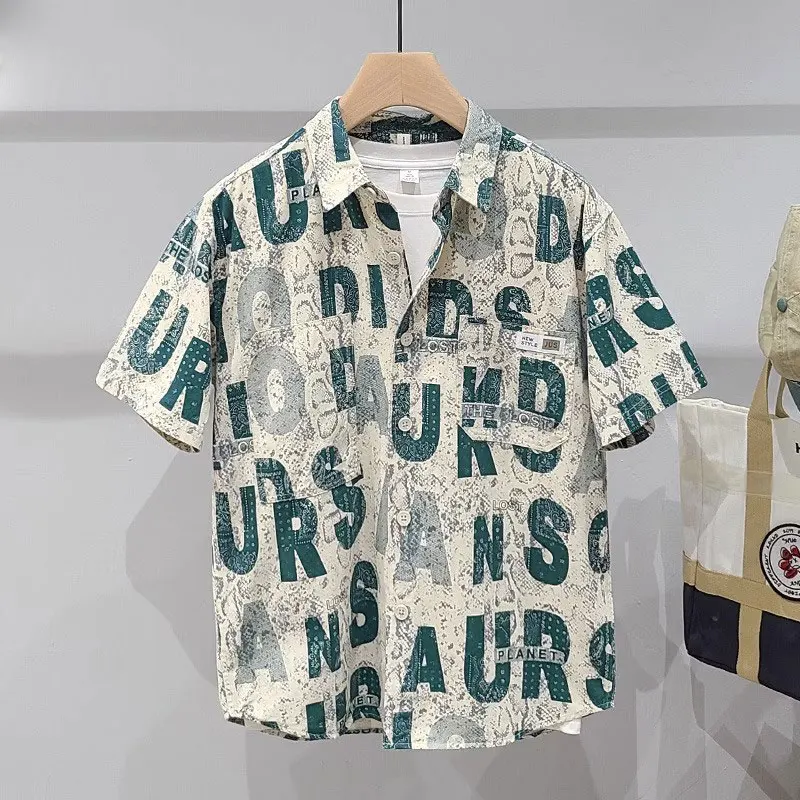 High-End Letter Print Short Sleeve Men's Shirt Summer New Small Design Casual Versatile Men's Fashion Loose Fit No Ironing Ne...
High-End Letter Print Short Sleeve Men's Shirt Summer New Small Design Casual Versatile Men's Fashion Loose Fit No Ironing Ne...