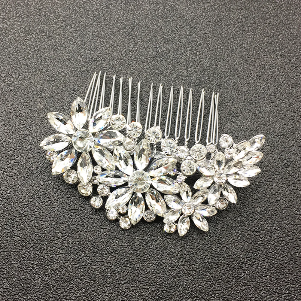 1 Piece Bridal Hair Comb Crystal Rhinestone Wedding Headpiece for Bride Bridesmaid Flower Girl Party Prom Decoration Accessory
1 Piece Bridal Hair Comb Crystal Rhinestone Wedding Headpiece for Bride Bridesmaid Flower Girl Party Prom Decoration Accessory