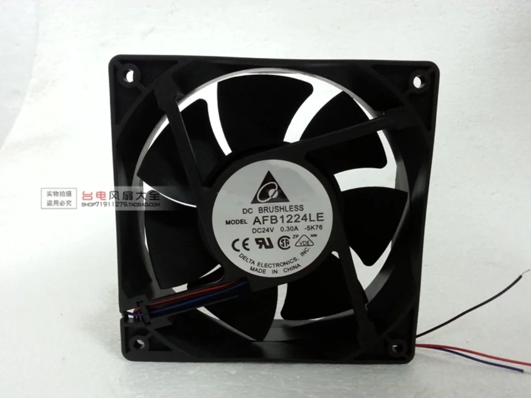 for Delta AFB1224LE Inverter cooling fan DC24V 0.3A 120x120x38mm 3-Wire
for Delta AFB1224LE Inverter cooling fan DC24V 0.3A 120x120x38mm 3-Wire