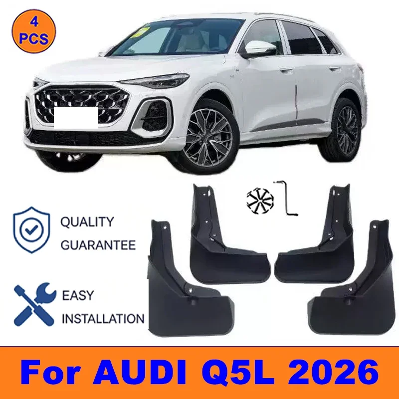 4Pcs Mud Flaps For AUDI Q5L 2026 - Splash Guards Front&Rear Wheel Fender Mudguards Car Exterior Protection Accessories
4Pcs Mud Flaps For AUDI Q5L 2026 - Splash Guards Front&Rear Wheel Fender Mudguards Car Exterior Protection Accessories