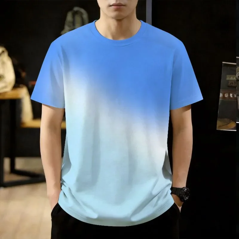 Men's Gradient Color Abstract Pattern T Shirt Casual Short Sleeve Round Neck Tee for Summer Daily Wear Comfortable Breathable
Men's Gradient Color Abstract Pattern T Shirt Casual Short Sleeve Round Neck Tee for Summer Daily Wear Comfortable Breathable