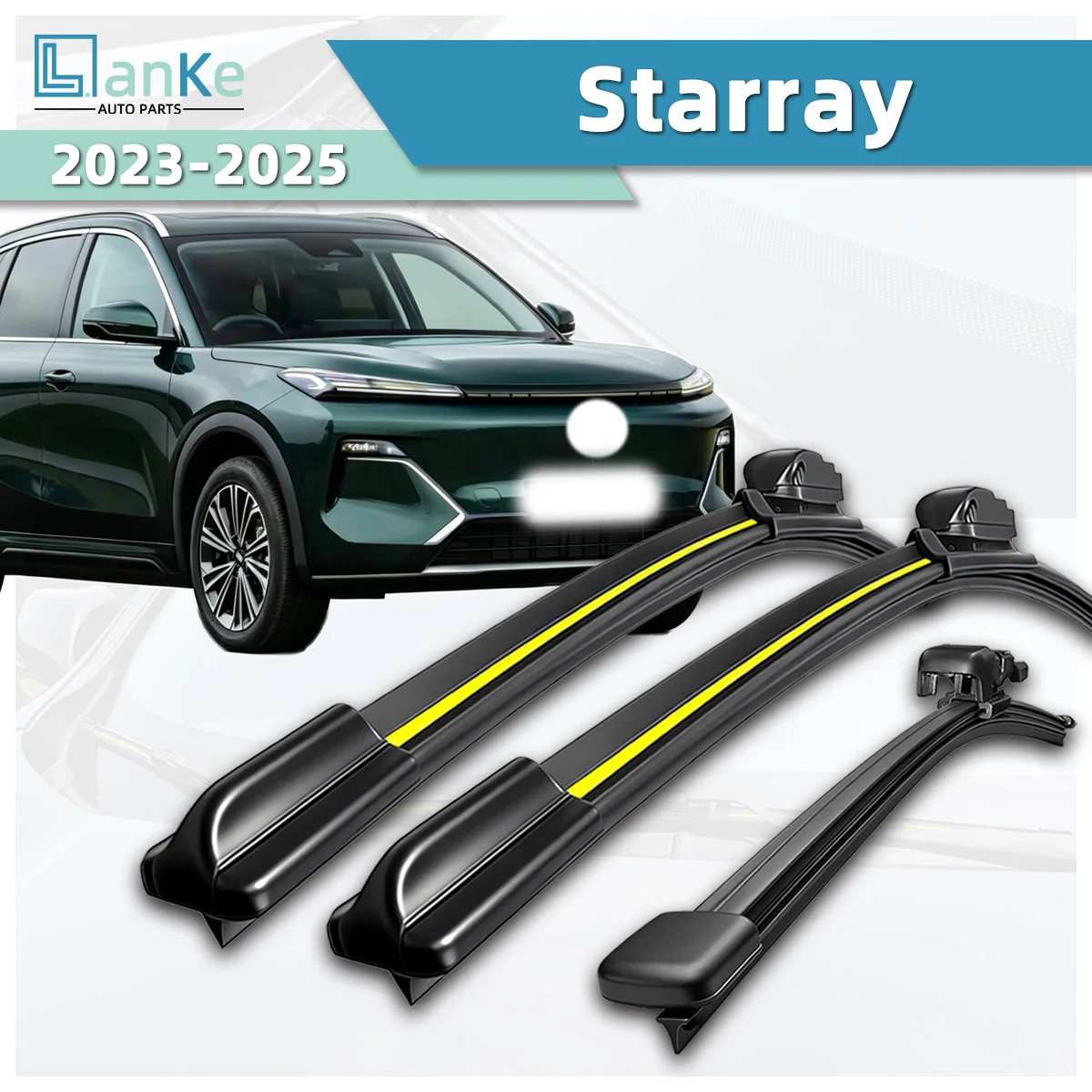 Lanke Wiper Fit For Geely Starray (2023-2025) Natural Rubber Strip Boneless Silent Car Front Windshield Wiper Blade Auto parts
Lanke Wiper Fit For Geely Starray (2023-2025) Natural Rubber Strip Boneless Silent Car Front Windshield Wiper Blade Auto parts