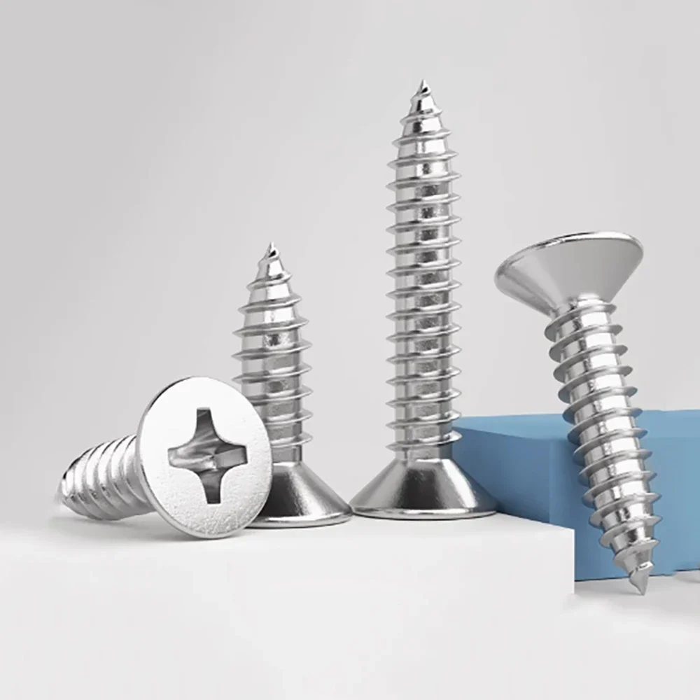 30-300Pcs Stainless Steel Self Tapping Screw M6 M8 Cross Countersunk Head Flat Head Screw Wooden Board Screw Length 16mm-100mm
30-300Pcs Stainless Steel Self Tapping Screw M6 M8 Cross Countersunk Head Flat Head Screw Wooden Board Screw Length 16mm-100mm