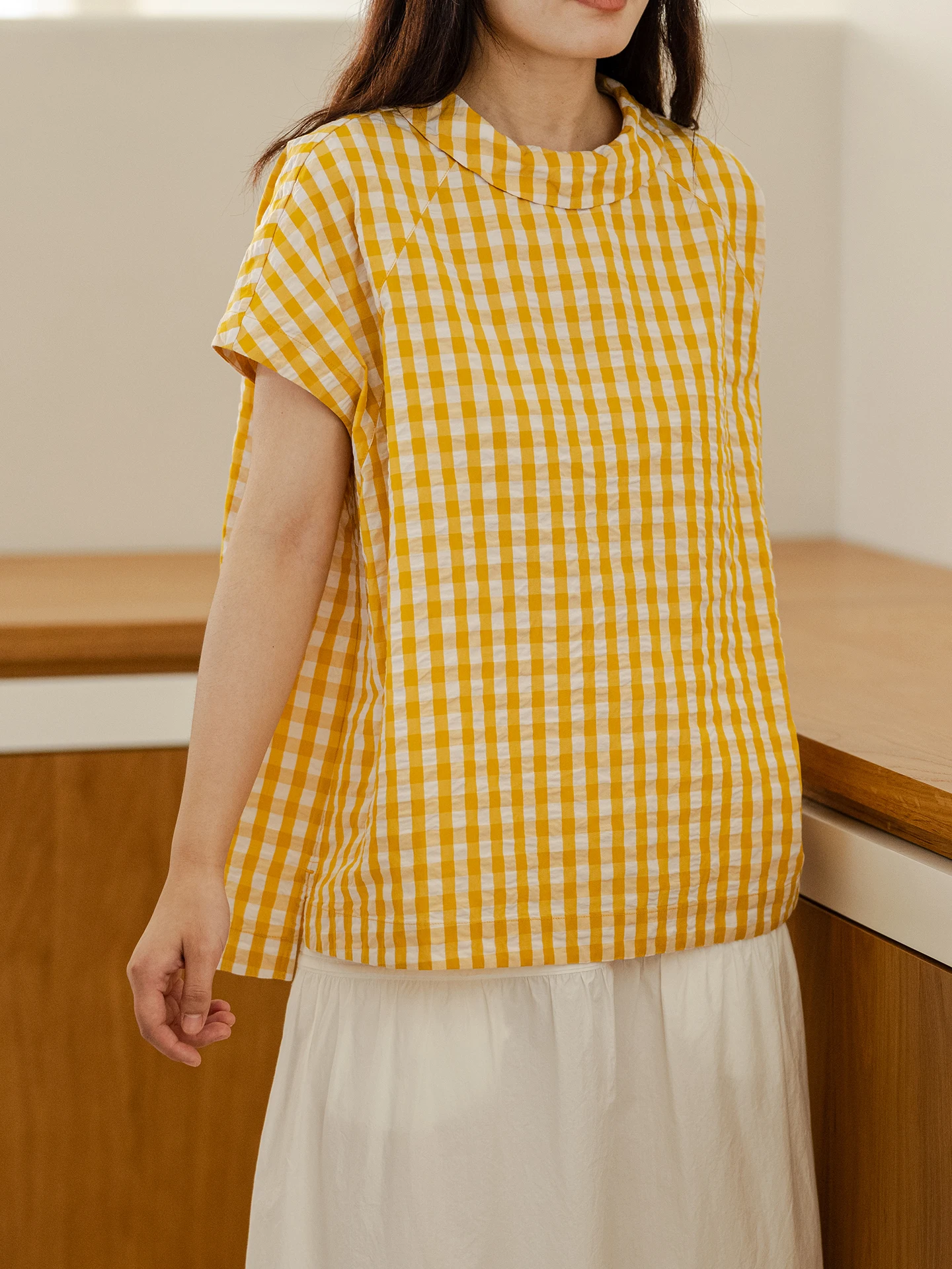 IDYLL ISLE Summer 2025 Women's Pure Cotton Bubble ort Sve Casual irt Loose Fit Classic Plaid Print Breathable Comfortable
IDYLL ISLE Summer 2025 Women's Pure Cotton Bubble ort Sve Casual irt Loose Fit Classic Plaid Print Breathable Comfortable