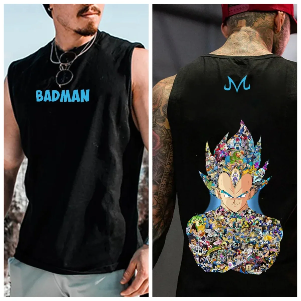 Майка-безрукавка для мужчин в стиле аниме «Драгон Бол», летняя, с графическим принтом, повседневная, для тренировок, популярный стиль
Майка-безрукавка для мужчин в стиле аниме «Драгон Бол», летняя, с графическим принтом, повседневная, для тренировок, популярный стиль