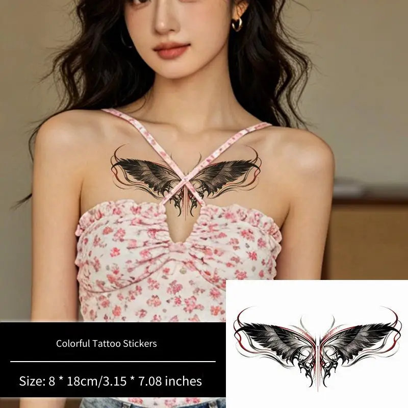 Temporary Tattoo Sticker Dark Succubus Butterfly Tattoo Waterproof Long Lasting Symmetrical Sexy Pattern for Women Couple Leg Ch
Temporary Tattoo Sticker Dark Succubus Butterfly Tattoo Waterproof Long Lasting Symmetrical Sexy Pattern for Women Couple Leg Ch