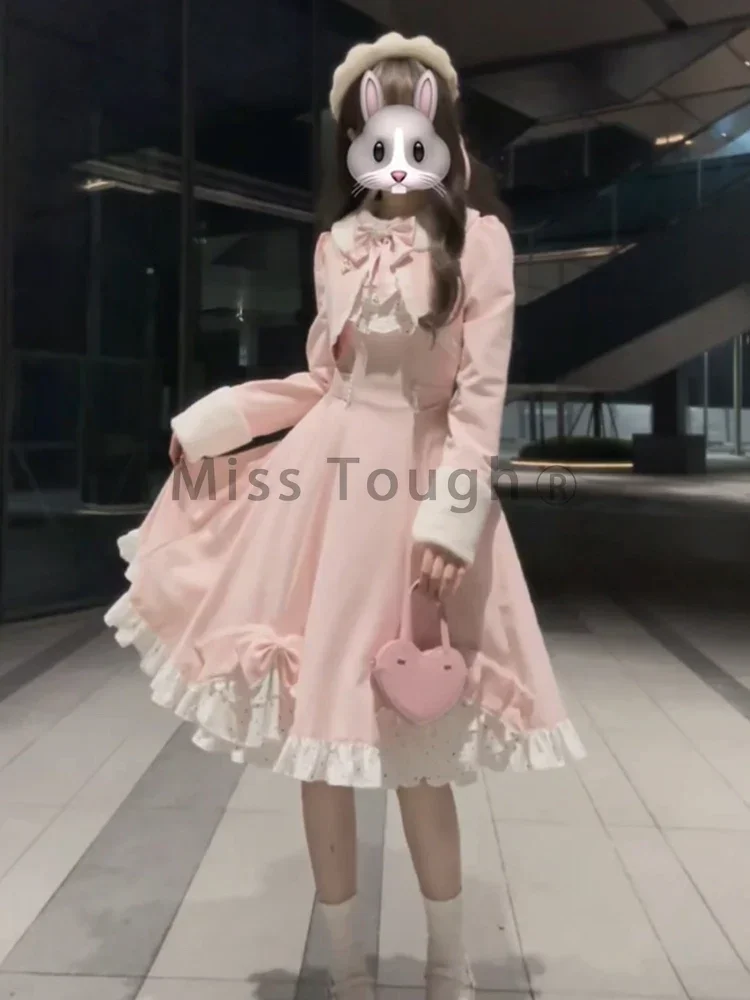 Новинка 2025: Рождественский розовый элегантный комплект из 2 предметов для женщин – платье миди в стиле Y2K с японским бантом и французский ретро-шик.
Новинка 2025: Рождественский розовый элегантный комплект из 2 предметов для женщин – платье миди в стиле Y2K с японским бантом и французский ретро-шик.