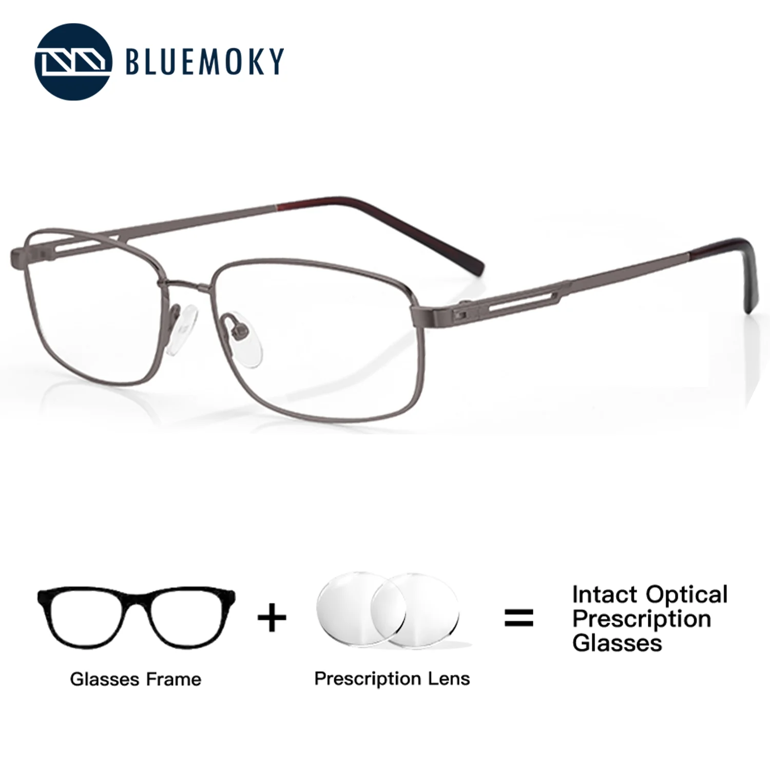 BLUEMOKY Metal Rectangular Prescription Glasses,Man Square Optical Glasses with Recipe,Anti Blue Light Progressive Myopia Lenses
BLUEMOKY Metal Rectangular Prescription Glasses,Man Square Optical Glasses with Recipe,Anti Blue Light Progressive Myopia Lenses