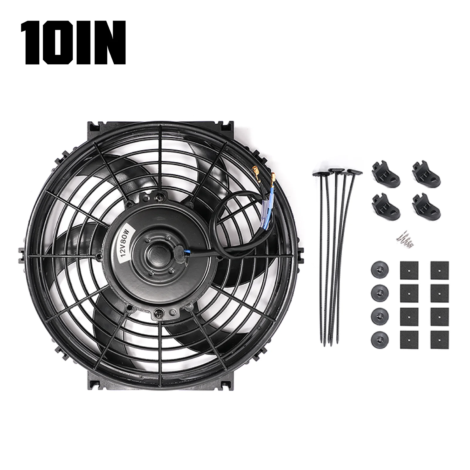 Universal 10 Inch 12V 80W 6 Blades Slim Reversible Electric Radiator Car Cooling Fan Push Pull With Mounting Kit CAR Accessories
Universal 10 Inch 12V 80W 6 Blades Slim Reversible Electric Radiator Car Cooling Fan Push Pull With Mounting Kit CAR Accessories