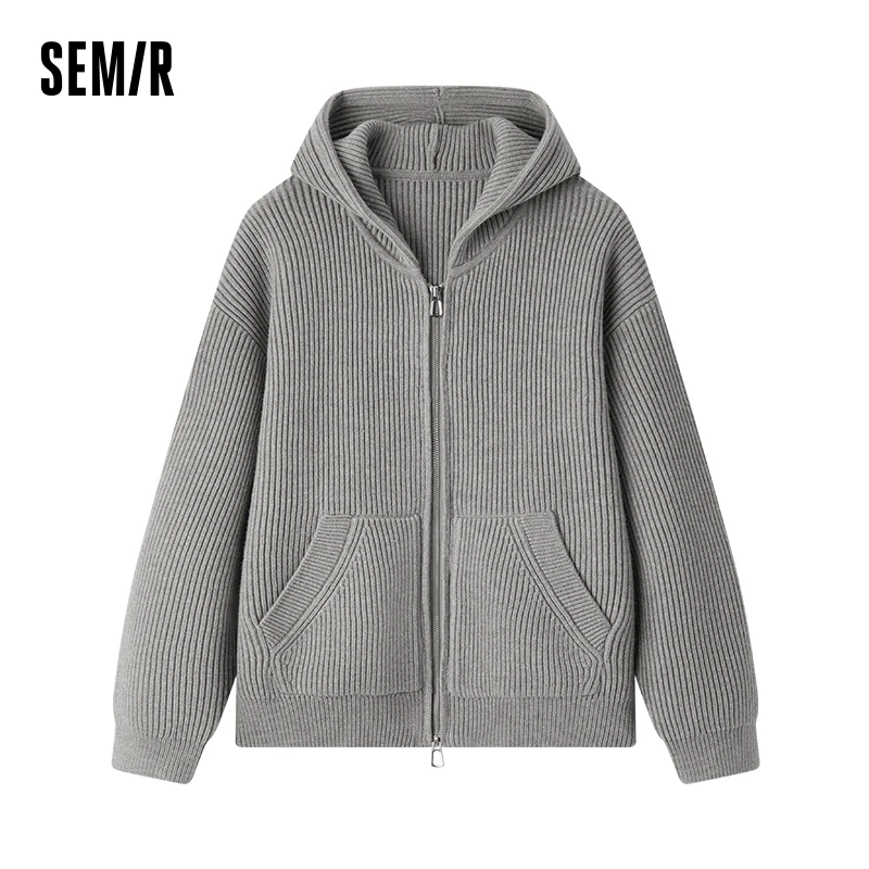 Semir Coat Women Solid Color Drop Shoulder Loose Jacket Lazy Style 2024 New Winter Soft Hooded Cardigan Versatile
Semir Coat Women Solid Color Drop Shoulder Loose Jacket Lazy Style 2024 New Winter Soft Hooded Cardigan Versatile