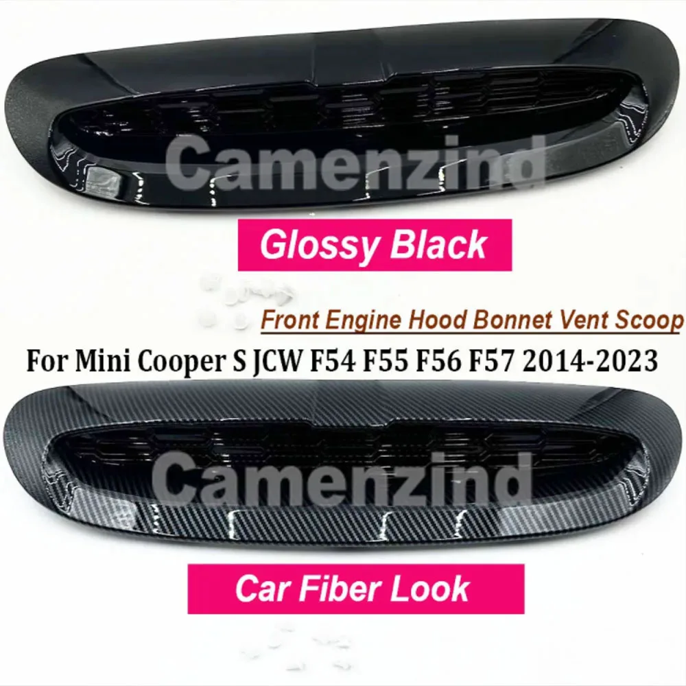 Set For Mini Cooper S JCW F54 F55 F56 F57 2014-UP ABS Gloss Black Front Engine Bonnets Hood Scoop Air Outlet Vent Cover Trim
Set For Mini Cooper S JCW F54 F55 F56 F57 2014-UP ABS Gloss Black Front Engine Bonnets Hood Scoop Air Outlet Vent Cover Trim