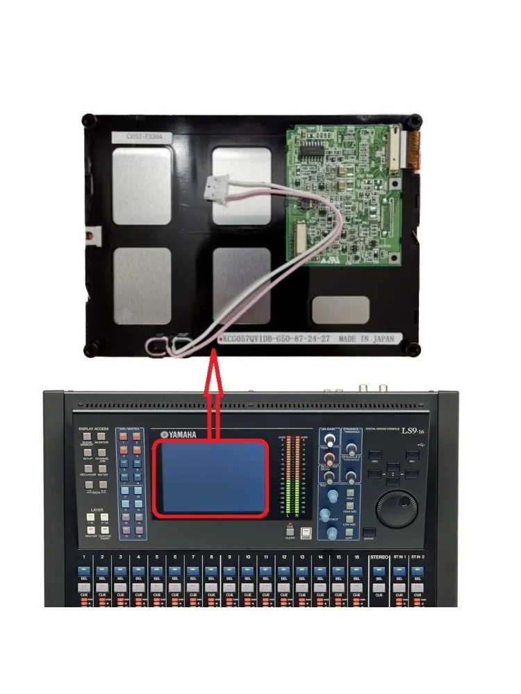 TFT Display 5.7" for Yamaha LS9 Motif XS8 Series Synthesizer Digital Mixing Consoles Matrix Screen KCG057QV1DB-G50
TFT Display 5.7" for Yamaha LS9 Motif XS8 Series Synthesizer Digital Mixing Consoles Matrix Screen KCG057QV1DB-G50