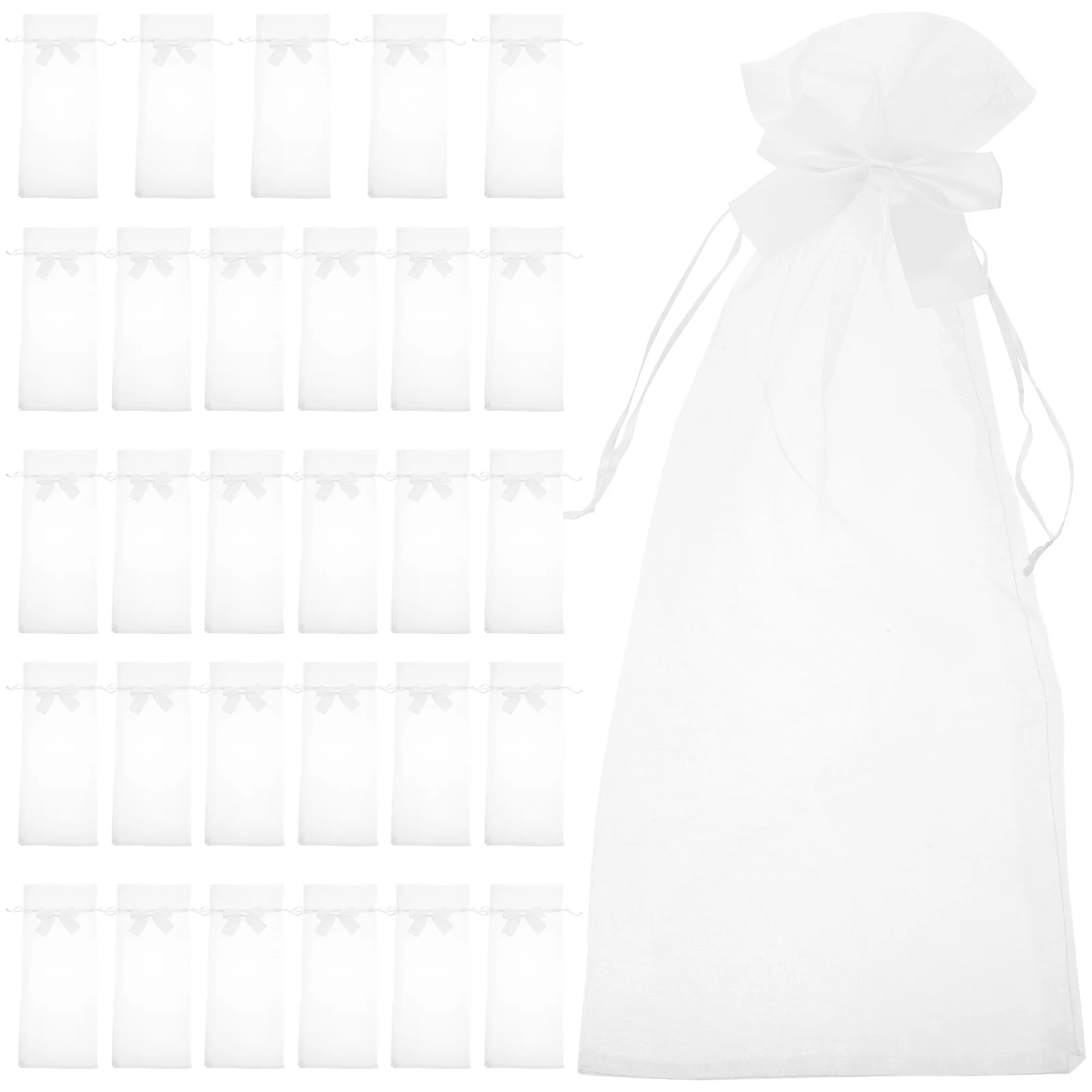 30Pcs Wine Bottle Gift Bags Sheer Mesh Drawstring Favor Bags for Wedding Party Christmas Candy Chocolate Sheer Wine Bag
30Pcs Wine Bottle Gift Bags Sheer Mesh Drawstring Favor Bags for Wedding Party Christmas Candy Chocolate Sheer Wine Bag