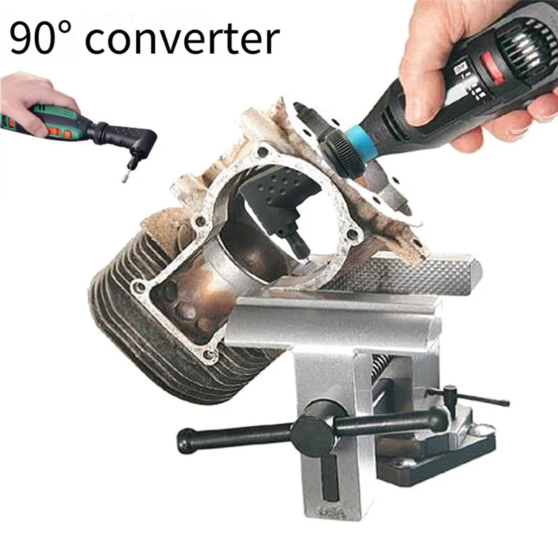 A7THK-90-Degree Right Angle Converter Attachment For Dremel Tool Accessories Rotary Tools For 275 Electric Grinder
A7THK-90-Degree Right Angle Converter Attachment For Dremel Tool Accessories Rotary Tools For 275 Electric Grinder