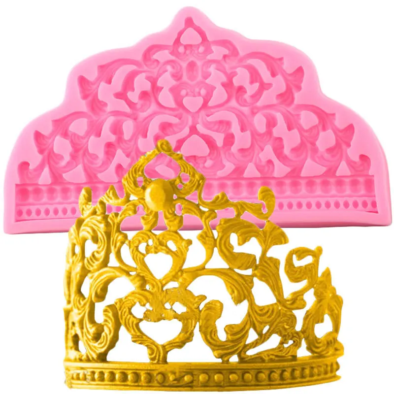 3D Baroque Crown Silicone Mold Wedding Cupcake Topper Fondant Cake Decorating Tools Candy Jewelry Clay Chocolate Gumpaste Mould
3D Baroque Crown Silicone Mold Wedding Cupcake Topper Fondant Cake Decorating Tools Candy Jewelry Clay Chocolate Gumpaste Mould