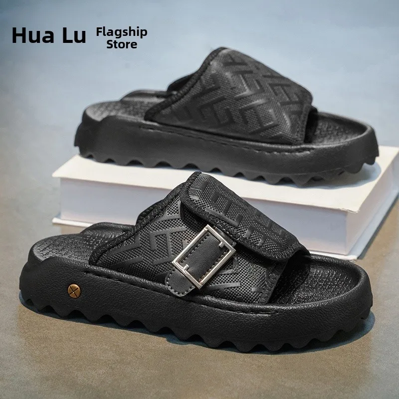 Men's Summer Outdoor Slip-On Anti-Slip Wear-Resistant Sandals Casual Beach Slippers Korean Style round Toe Thick Bottom Rubber
Men's Summer Outdoor Slip-On Anti-Slip Wear-Resistant Sandals Casual Beach Slippers Korean Style round Toe Thick Bottom Rubber