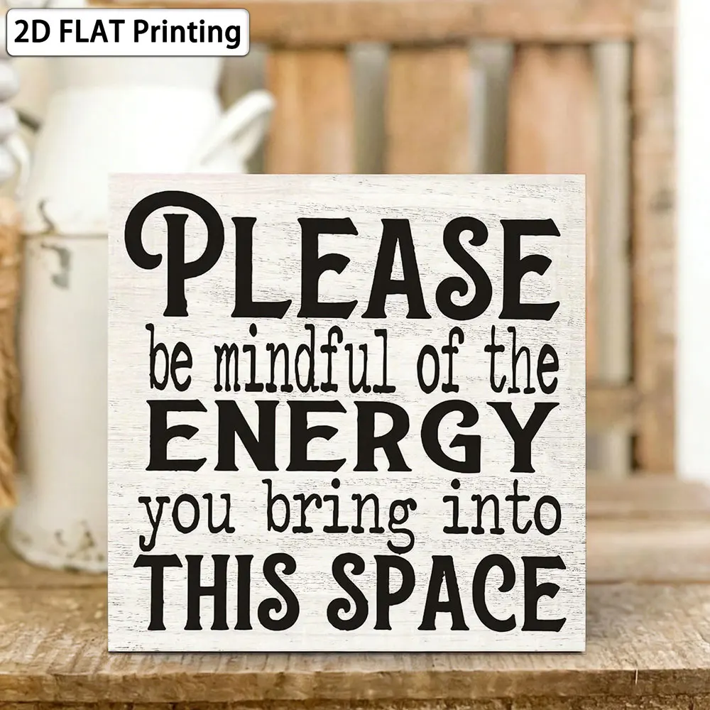 5x5 Inch Mindful Energy Quote Box Sign 'Please Be Mindful of the Energy' Inspirational Wooden Plaque for Home And Office Decor
5x5 Inch Mindful Energy Quote Box Sign 'Please Be Mindful of the Energy' Inspirational Wooden Plaque for Home And Office Decor