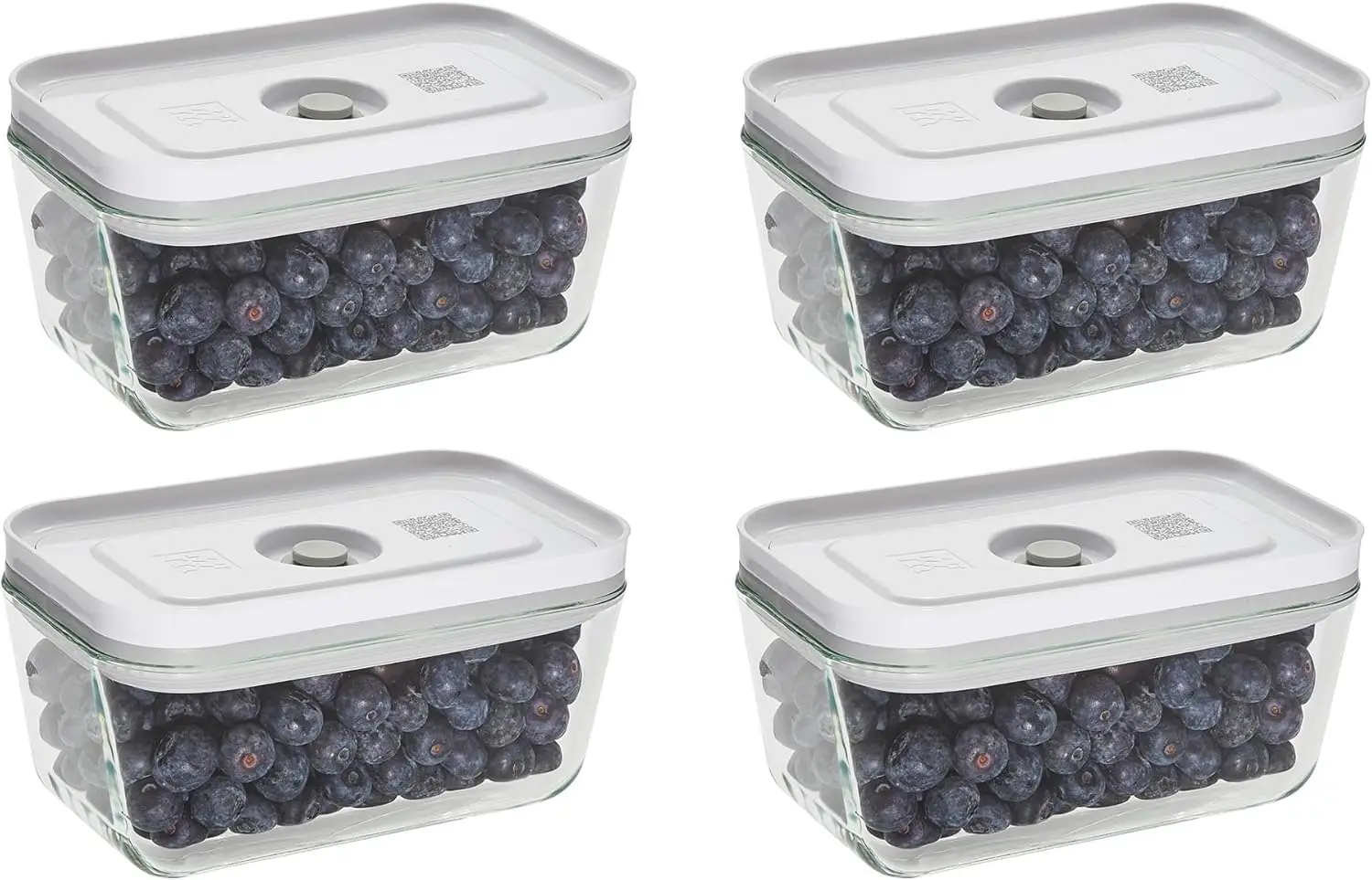 4-Piece Small Glass Vacuum Sealer Food Storage Containers with Airtight Lids
4-Piece Small Glass Vacuum Sealer Food Storage Containers with Airtight Lids