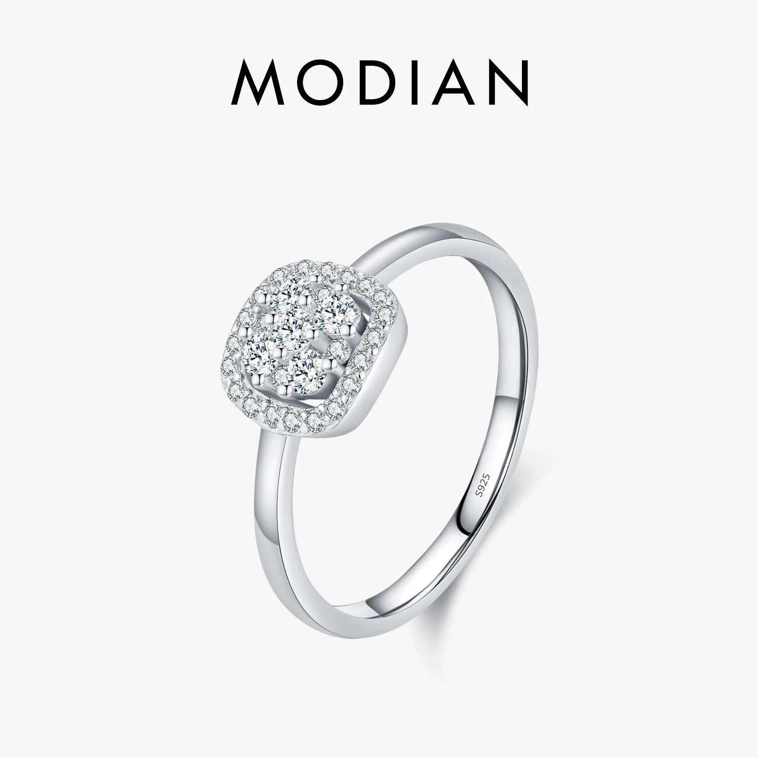 MODIAN Sparkling VVS1 D Color Moissanite Ring 925 Sterling Silver Wedding Band Ring For Women Fine Jewelry Gift
MODIAN Sparkling VVS1 D Color Moissanite Ring 925 Sterling Silver Wedding Band Ring For Women Fine Jewelry Gift