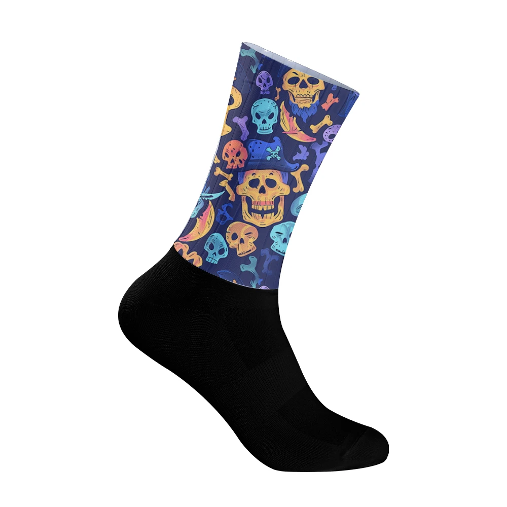 Colorful Skull Print Unique Punk Style Moisture Wicking Breathable Crew Socks for Men Cycling Socks
Colorful Skull Print Unique Punk Style Moisture Wicking Breathable Crew Socks for Men Cycling Socks