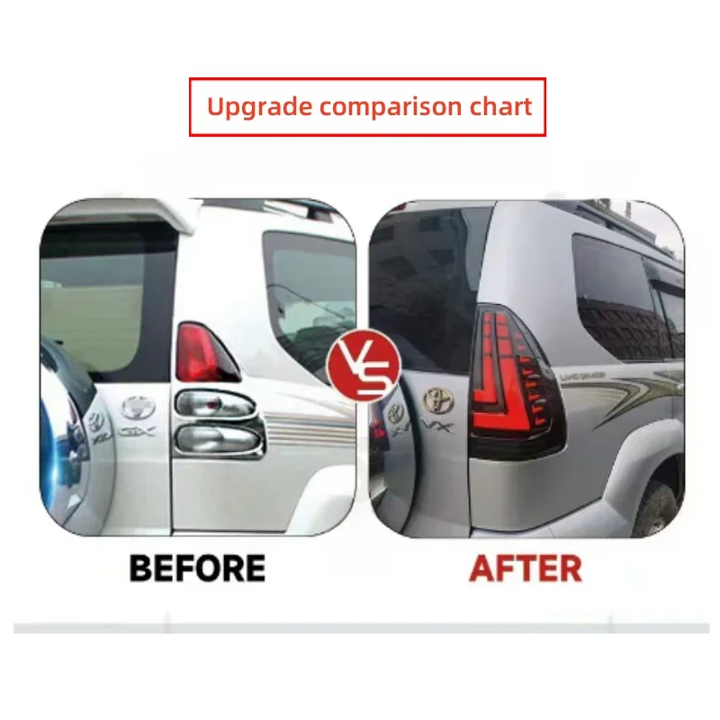 Автомобильные задние фонари ATGSA для Toyota Buldo Prado 2003-2023, новые модернизированные светодиодные фонари plug and play 
Автомобильные задние фонари ATGSA для Toyota Buldo Prado 2003-2023, новые модернизированные светодиодные фонари plug and play