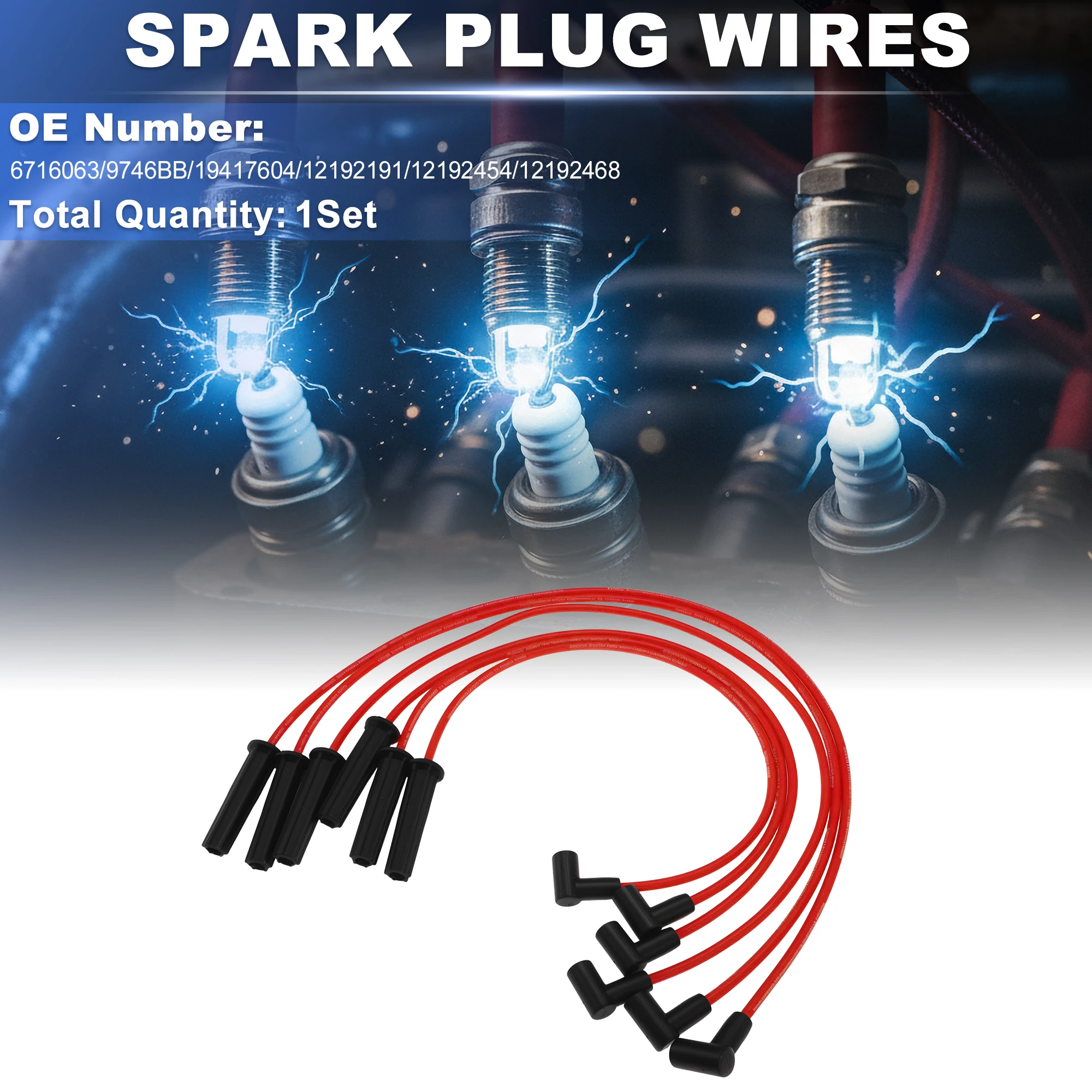 UXCELL 1 Set Spark Plug Wire for BUICK ALLURE 2005-2009 6716063/9746BB/19417604
UXCELL 1 Set Spark Plug Wire for BUICK ALLURE 2005-2009 6716063/9746BB/19417604