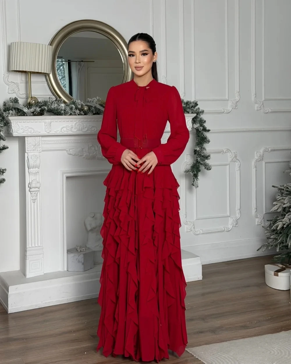 Burgundy Long Sleeves Bespoke Occasion Gown Evening Dresses Pastrol Unisex Jersey Retro Dubai Saudi Arabic Prom Customized
Burgundy Long Sleeves Bespoke Occasion Gown Evening Dresses Pastrol Unisex Jersey Retro Dubai Saudi Arabic Prom Customized