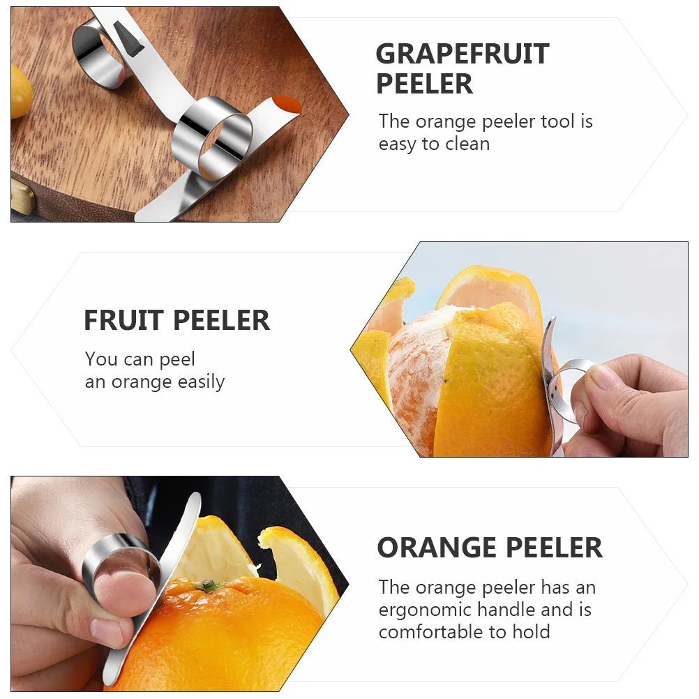 4pcs Stainless Steel Citrus Ergonomic Handle Rustproof Fruit Peeler Tool Hanging Hole Grapefruit Peeler Kitchen Bar
4pcs Stainless Steel Citrus Ergonomic Handle Rustproof Fruit Peeler Tool Hanging Hole Grapefruit Peeler Kitchen Bar