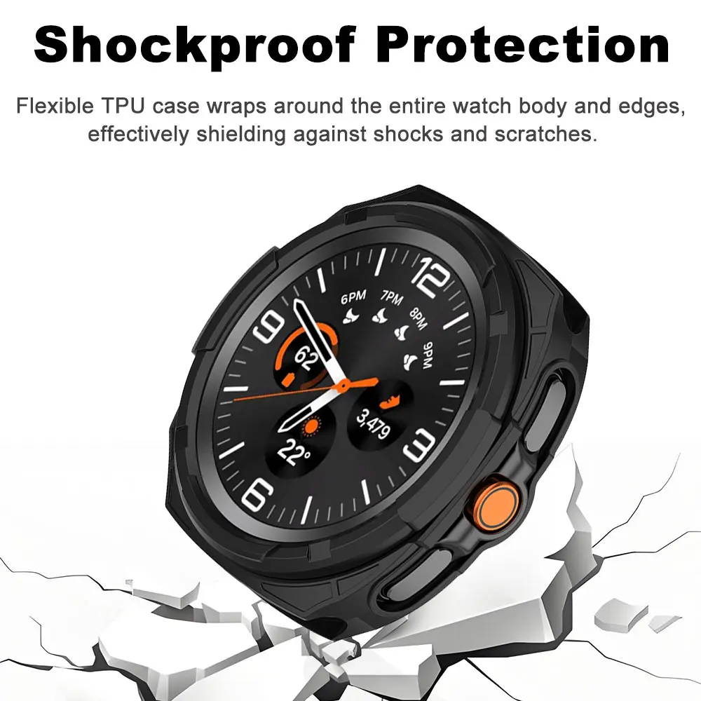 For Samsung Galaxy Watch 8 Classic 46mm TPU Watch Case Protective 2 in 1 Cover Cases for Samsung Galaxy Watch 8Classic Accessory
For Samsung Galaxy Watch 8 Classic 46mm TPU Watch Case Protective 2 in 1 Cover Cases for Samsung Galaxy Watch 8Classic Accessory