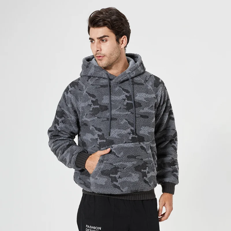 Autumn and Winter New Fashion Trend Loose Casual Hooded Pullover Male Coat Boy Youth Lamb Hair Camouflage Hoodie Men Sweatshirt
Autumn and Winter New Fashion Trend Loose Casual Hooded Pullover Male Coat Boy Youth Lamb Hair Camouflage Hoodie Men Sweatshirt