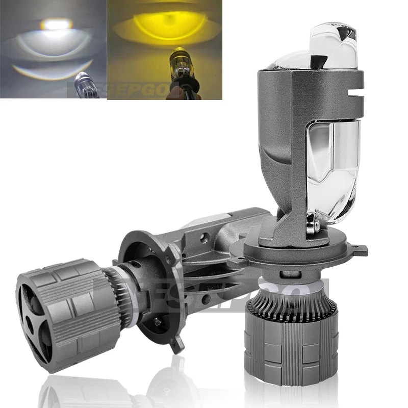 Dual Color H4 Mini Lens H4 LED 3000K 6000K Car Motorcycle Headlight Projector Bulb High Beam Low Beam 12V 90W White High Beam
Dual Color H4 Mini Lens H4 LED 3000K 6000K Car Motorcycle Headlight Projector Bulb High Beam Low Beam 12V 90W White High Beam