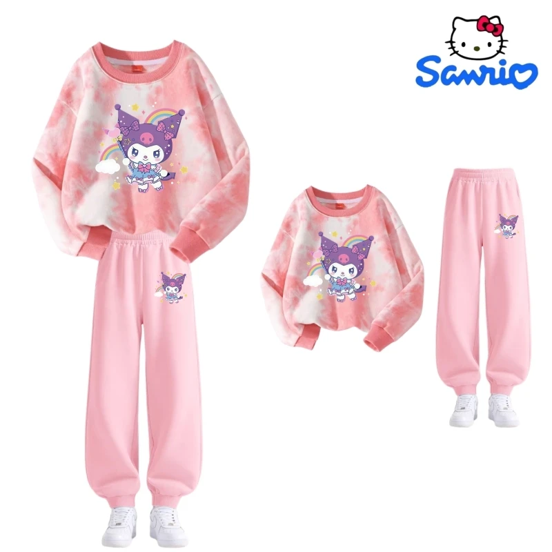 Комплект одежды Sanrio для маленьких девочек, осенние детские милые толстовки с принтом Кутоми, пуловер, топ и штаны с принтом тай-дай, костюм из 2 предметов, детские спортивные костюмы
Комплект одежды Sanrio для маленьких девочек, осенние детские милые толстовки с принтом Кутоми, пуловер, топ и штаны с принтом тай-дай, костюм из 2 предметов, детские спортивные костюмы