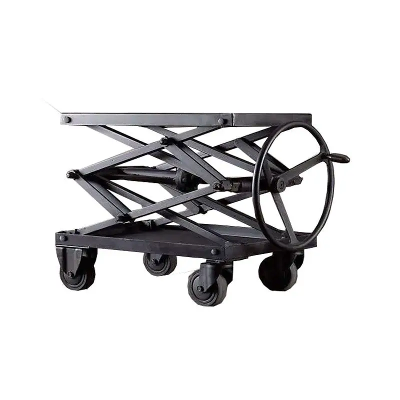 Industrial style loft wrought iron retro coffee table, solid wood living room sofa side table side table can be lifted and moved
Industrial style loft wrought iron retro coffee table, solid wood living room sofa side table side table can be lifted and moved