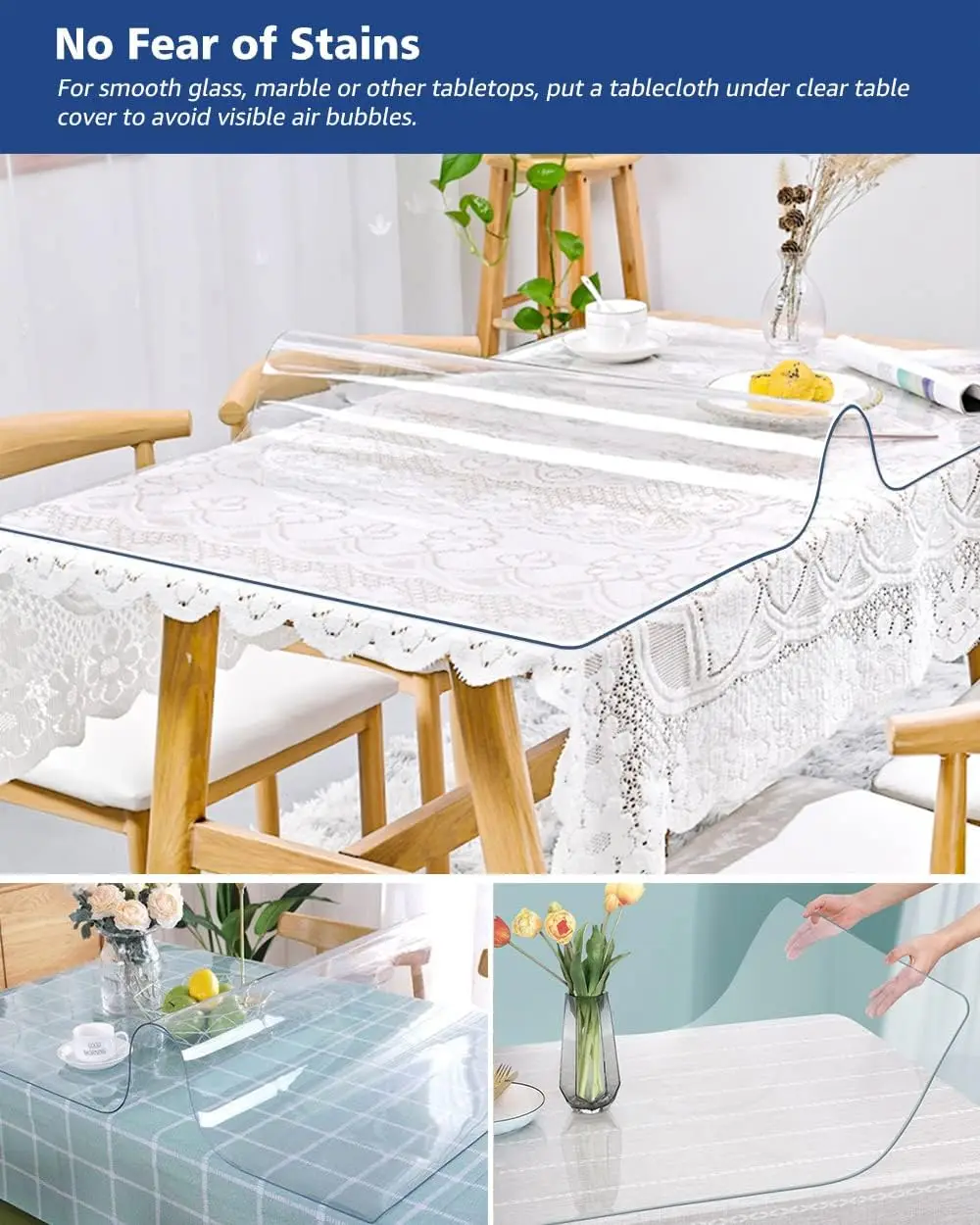 38X60 Inch Clear Pvc Sheet Tablecloth Plastic Table Cover For Dining Room Coffee End Bedside Table Tv Cabinet Craft Bench Heavy
38X60 Inch Clear Pvc Sheet Tablecloth Plastic Table Cover For Dining Room Coffee End Bedside Table Tv Cabinet Craft Bench Heavy