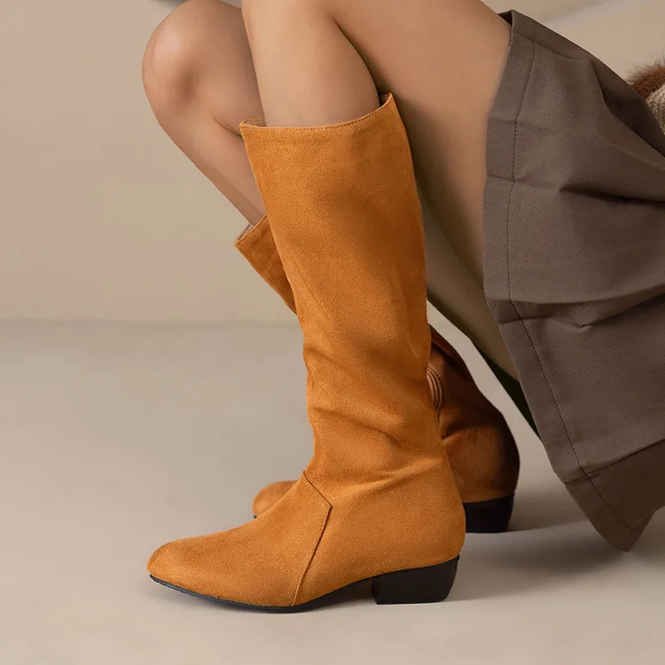 Новые зимние длинные сапоги с круглым носком на низком каблуке и квадратном каблуке, на среднем каблуке с боковой молнией для женщин, большой размер 34-47
Новые зимние длинные сапоги с круглым носком на низком каблуке и квадратном каблуке, на среднем каблуке с боковой молнией для женщин, большой размер 34-47