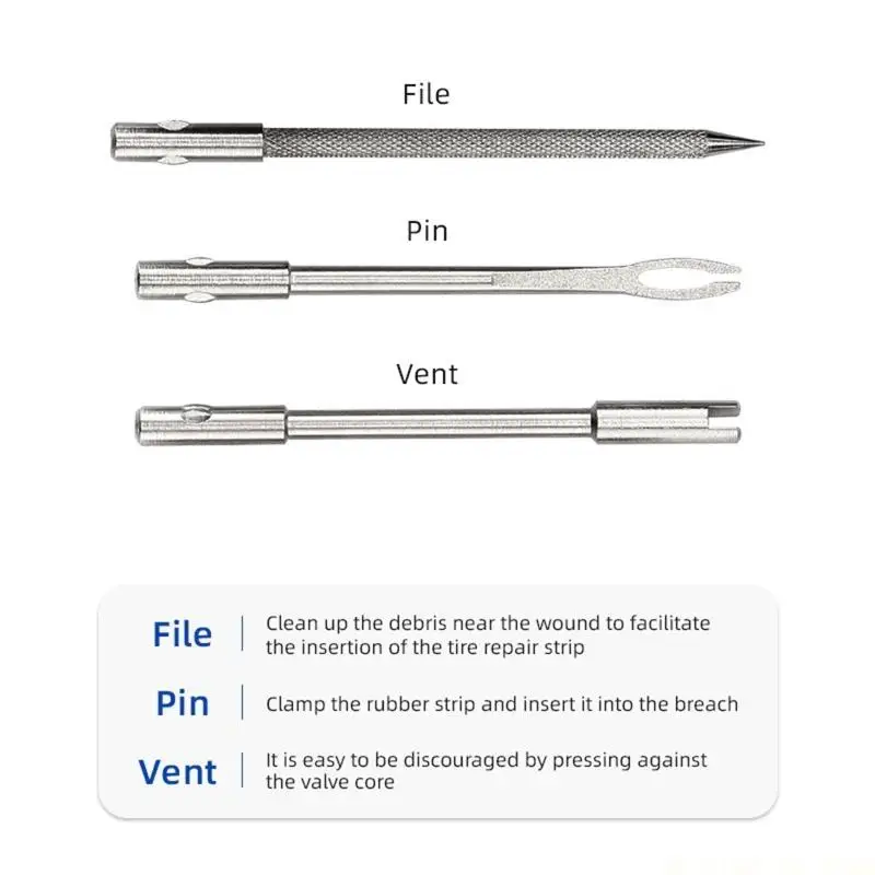 J0MA Tire Repair for Motorcycle Car Scooter Rubber Tubeless Tire Repair Tool
J0MA Tire Repair for Motorcycle Car Scooter Rubber Tubeless Tire Repair Tool