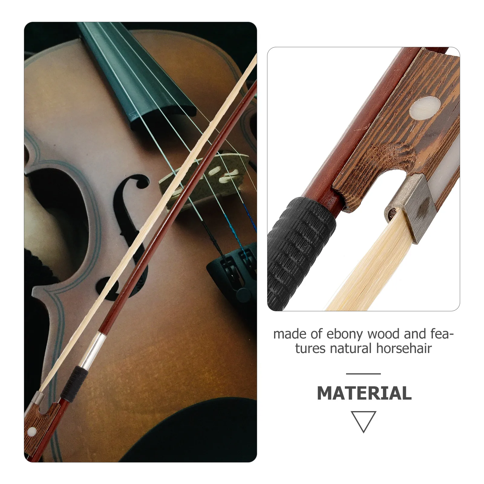 Violin Bow 1 8 Size Horse Hair Ebony Wood Practice Bow Replacement Parts Accessories 51 5cm Balanced
Violin Bow 1 8 Size Horse Hair Ebony Wood Practice Bow Replacement Parts Accessories 51 5cm Balanced