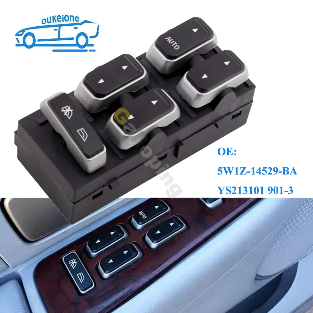 For Lincoln Town 2003 2004 2005 2006 2007 2008 Driver Side Master Electric Power Window Control Switch Button Auto 5W1Z-14529-BA
For Lincoln Town 2003 2004 2005 2006 2007 2008 Driver Side Master Electric Power Window Control Switch Button Auto 5W1Z-14529-BA