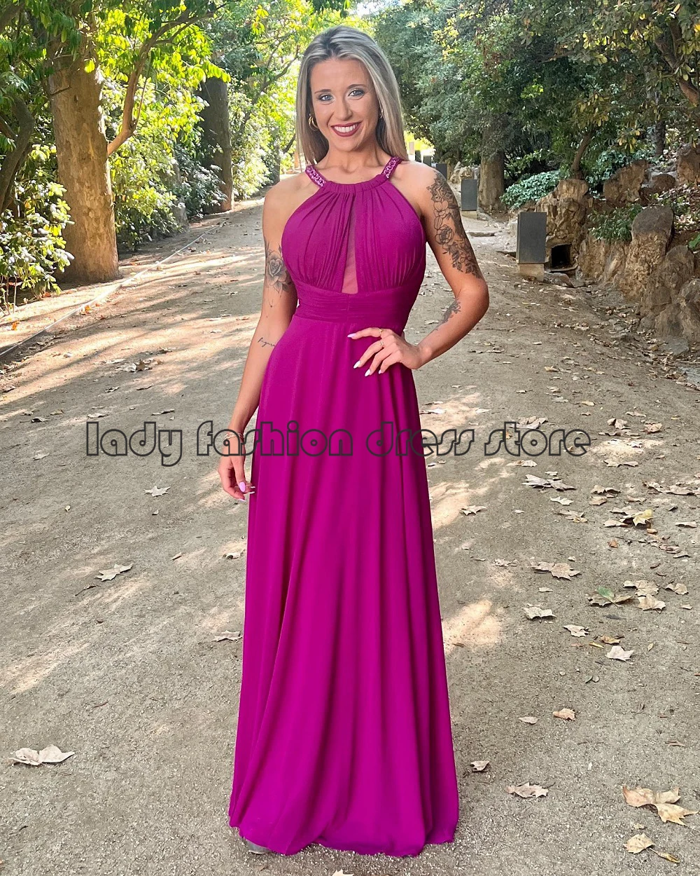 Sexy Chiffon Floor Length Halter A Line Beading Formal Party Evening Dresses 2022
Sexy Chiffon Floor Length Halter A Line Beading Formal Party Evening Dresses 2022