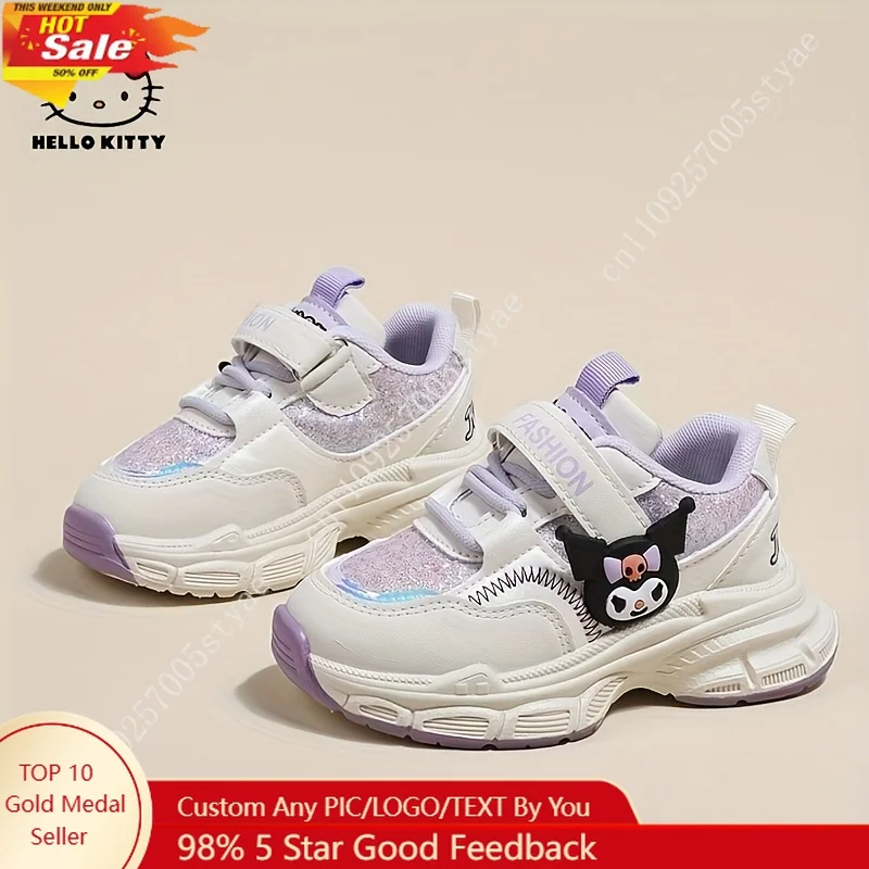 Sanrio Girls Cute Anime Character Sneakers with Character Kuromi Lightweight PU Sole All-Season Casual Low-Top Footwear
Sanrio Girls Cute Anime Character Sneakers with Character Kuromi Lightweight PU Sole All-Season Casual Low-Top Footwear