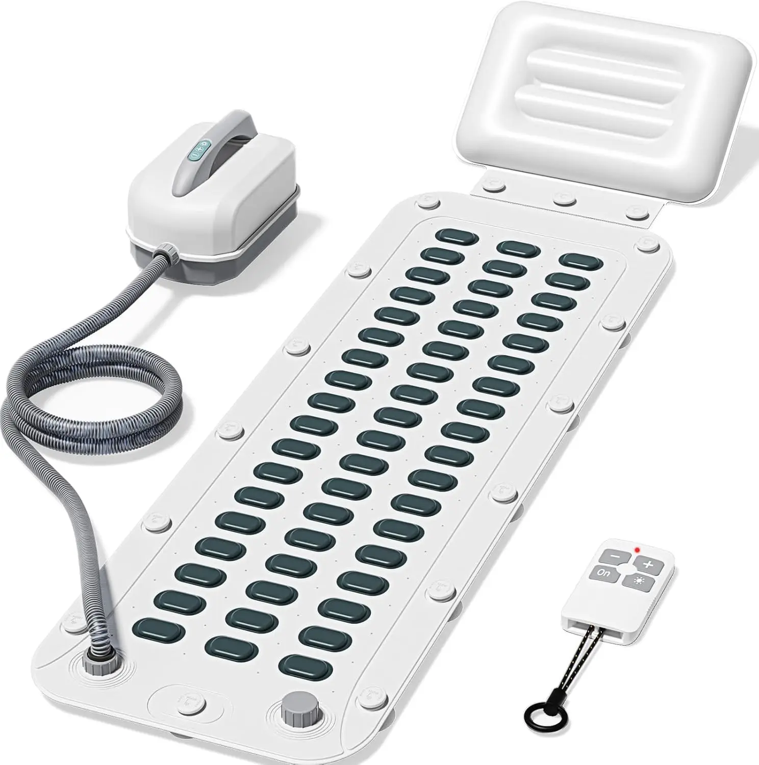 Портативный коврик для массажа для ванны с пузырьками, 6-скоростной пульт дистанционного управления с присоской для домашней релаксации
Портативный коврик для массажа для ванны с пузырьками, 6-скоростной пульт дистанционного управления с присоской для домашней релаксации