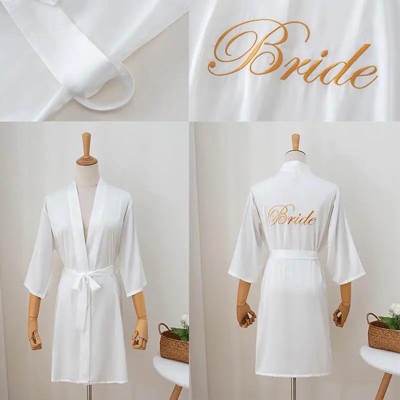 2026 Bride Bridesmaid Wedding Robe Satin Women Kimono Gown Solid Color Nightwear Home Clothes Luxury Spring Autumn New Nightgown
2026 Bride Bridesmaid Wedding Robe Satin Women Kimono Gown Solid Color Nightwear Home Clothes Luxury Spring Autumn New Nightgown