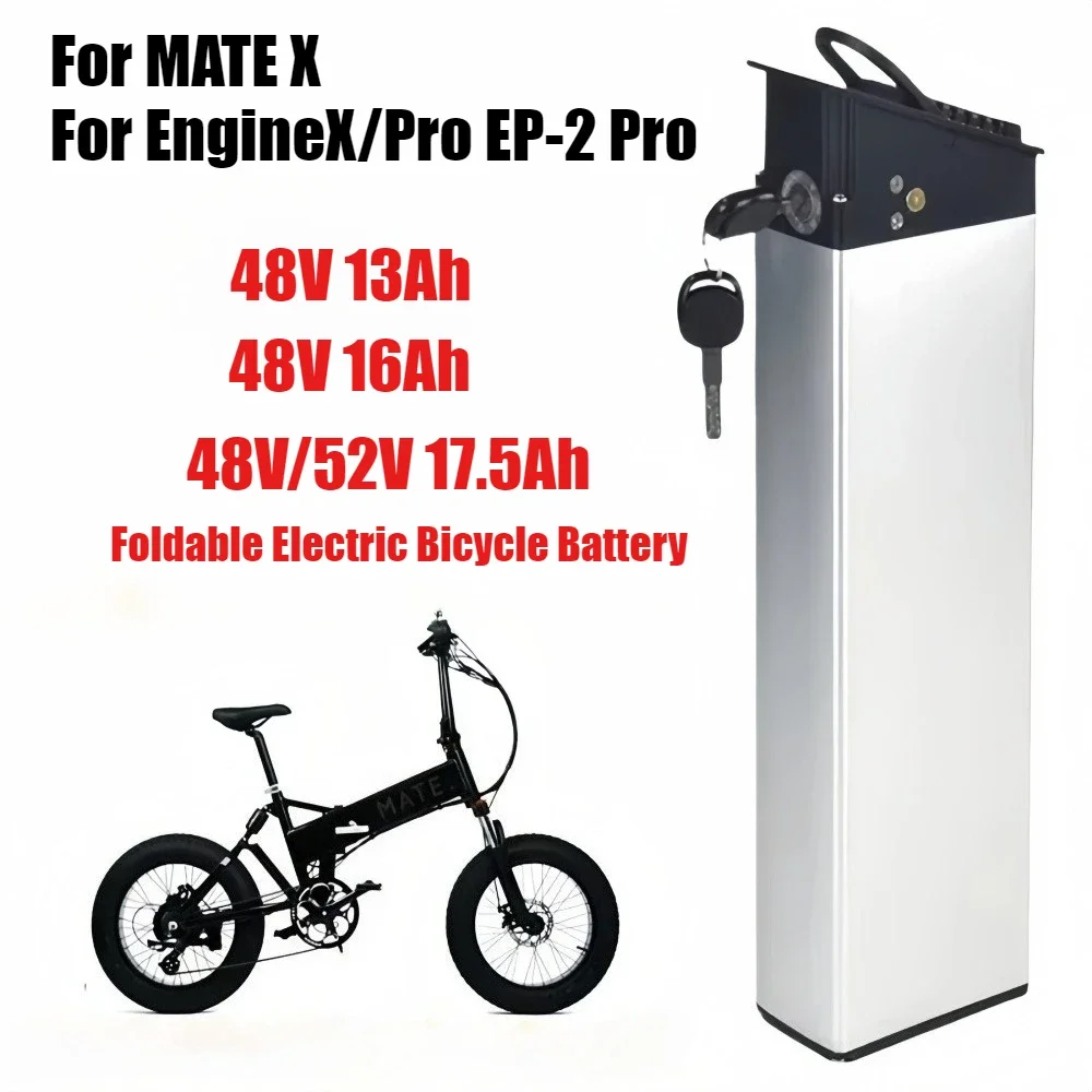 48V/52V 17.5Ah 16Ah 13Ah Replacement Battery for New Engwe EP-2 Pro Engine Pro Upgraded Version for MATE X Bike Battery DCH-009
48V/52V 17.5Ah 16Ah 13Ah Replacement Battery for New Engwe EP-2 Pro Engine Pro Upgraded Version for MATE X Bike Battery DCH-009