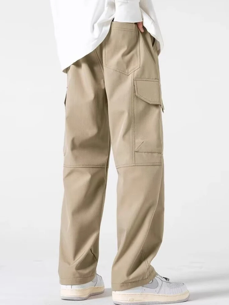 Straight tube elastic waist versatile casual long pants for men, autumn and winter men's warm pure cotton pants with thick elast
Straight tube elastic waist versatile casual long pants for men, autumn and winter men's warm pure cotton pants with thick elast